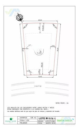 Oportunidad - Terreno Central En Santa Emilia -  Pilar Del Este