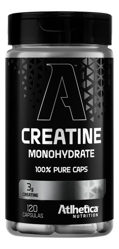 Kit 2x Creatina Monohidratada Pura 3g 120 Caps - Atlhetica Sabor Sem Sabor