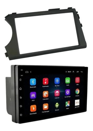 Radio Auto Android 7 Pulgadas + Bisel De Ssangyong Actyon 