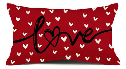 Funda De Almohada Lumbar Para El Da De San Valentn, 12 X 20