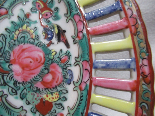 Plato Decorativo Porcelana Flía Real Decorated In Hong Kong (Usado)