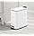 Mdesign Bote De Basura De Metal Delgado Rectangular De 1.3 G