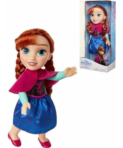 Disney Frozen Princesa Anna Muñeca Toddler De 33 Cms