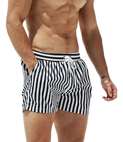 Short de rayas hombre best sale
