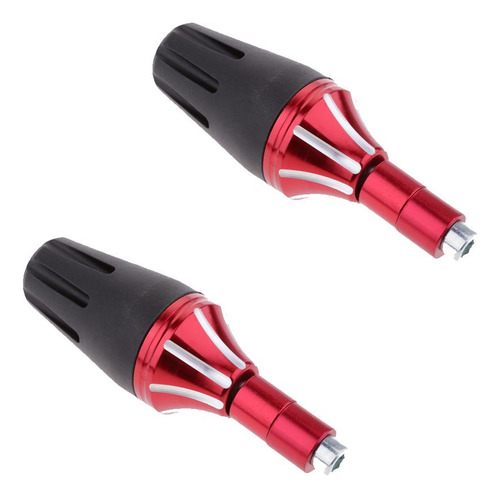 2pcs Deslizador Proteger Motor De Motocicleta, Roja