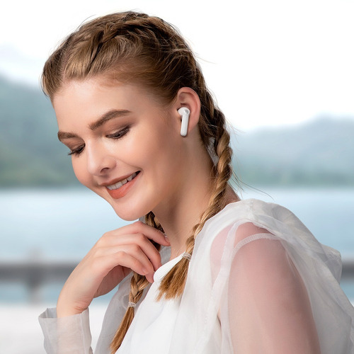 Imagen 11 de 11 de Auriculares in-ear gamer inalámbricos Soundpeats TWS TrueAir 2 white con luz LED