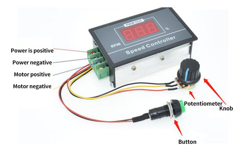 Controlador De Velocidade Do Motor Pwm Com Display Digita