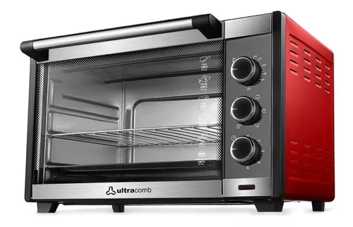 Horno eléctrico de sobremesa color negro con potencia de 1800 W y 28 litros  con función