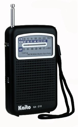 Radio Meteorológica Kaito Ka210 Pocket Am/fm Noaa, Negra