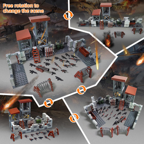 Wingift Juego De Ladrillos De Construcción De Base Militar.