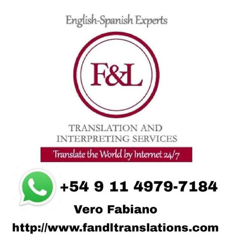 Traducciones Públicas, Literarias, Técnicas (firma Digital)