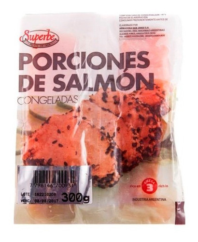 Salmon En Porciones Superbe 300g