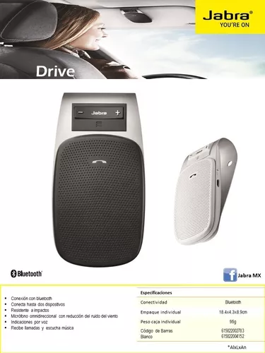 Altavoz Bluetooth para coche Jabra Drive Negro - Manos libres