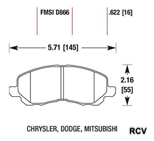 Balatas Disco  Delantera Para Chrysler Cirrus   2008