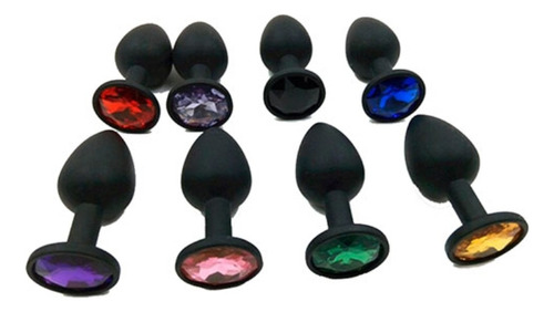 Juguete Sexual Plug Anal Joya Dilatador Mediano Gay Color Rojo
