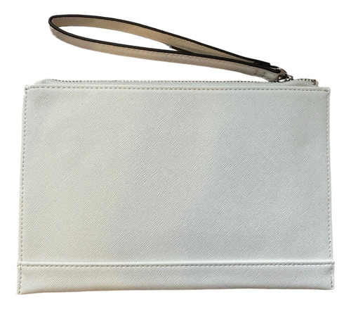 Muñequera Monedero Cartera Guess Para Mujer Blanco Diseño De La Tela Liso