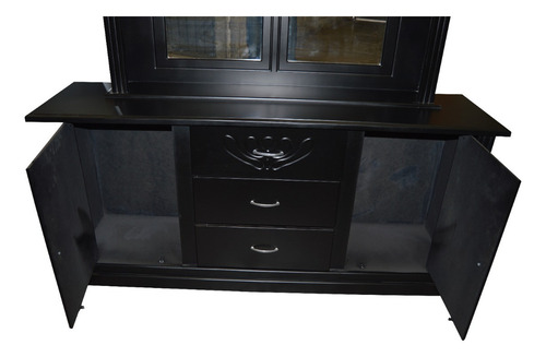 Cama Recamara Modular King Size Chocolate Sin Base Ni Colcho