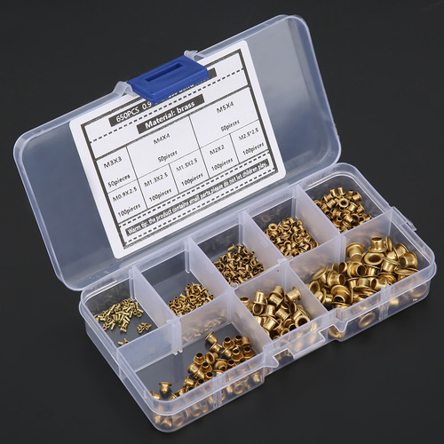 Corn Rivets 650pcs Brass Eyelets Hollow Metal Buttonhole