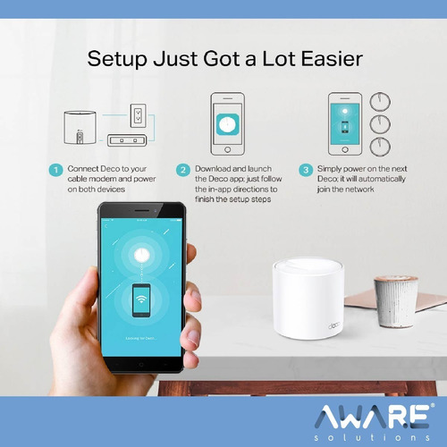 Access Point Repetidor Tp-link Deco X20 Wifi6 Mesh Ax1800 3u