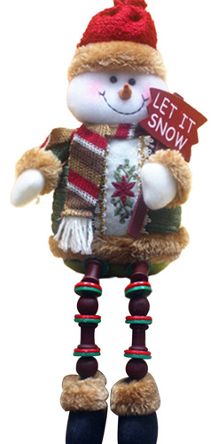 Adornos De Regalo Con Muñeco De Nieve Y Alces De Papá Noel,