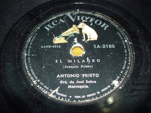 Pasta Antonio Prieto Rca Victor C83