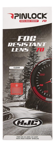 Pinlock Para Casco De Moto Hjc C70 - Anti Empaño - Importado C70