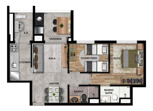 Apartamento Com 2 Dormitório(s) Localizado(a) No Bairro Brooklin Em São Paulo / São Paulo - 3546:907116