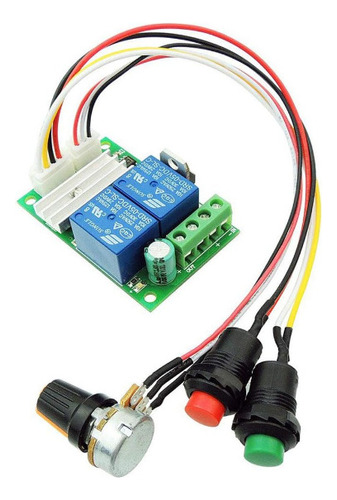 Controlador De Motores Dc Pwm Con Interruptor 2 Direcciones