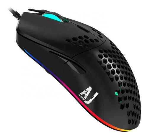 Imagen 1 de 5 de Mouse Gamer Ultraligero Rgb 10.000 Dpi Programable - Ajazz