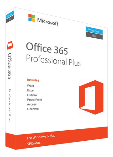 Licencia Office 365 Profesional Plus 5 Pc / Mac [ 3 Meses ]