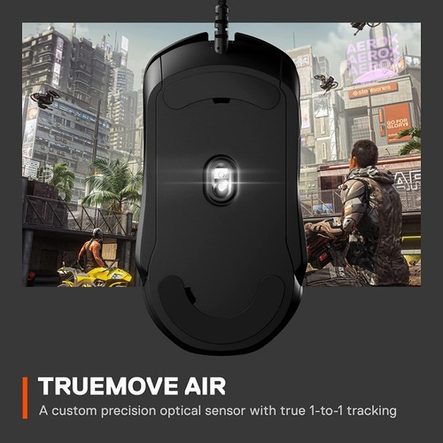 Mouse Steelseries Rival 5 Gaming 18000 Dpi 9 Botones Gamer Negro