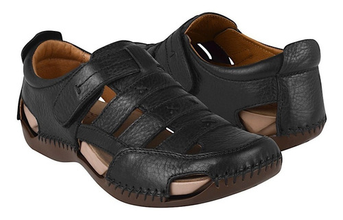 Huaraches Dama Lobo Solo 1943 Piel Negro