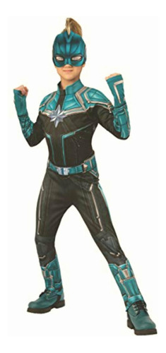 Traje De Disfraz De Capitán Marvel Kree Grande, Color Verde