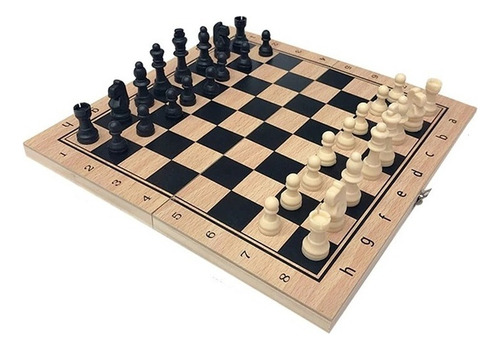Ajedrez Madera 28x28cm Juego Regalo
