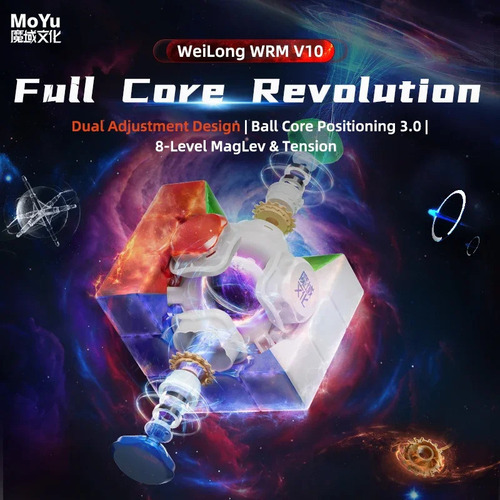 Juguetes Moyu Weilong Warm V10 3x3x3 Magnetic Version