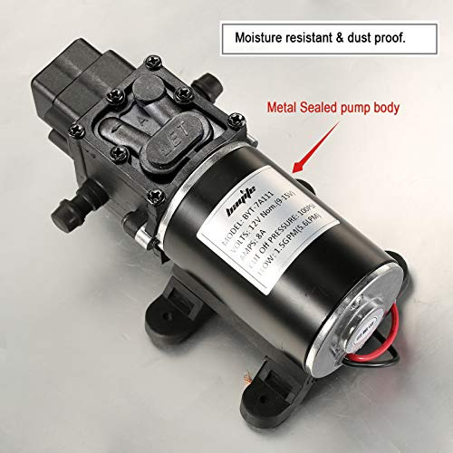 Bomba De Agua De Diafragma De 12 V, 1,5 Gpm (5,6 L/min)...