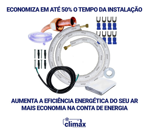 Kit Instalação Ar Condicionado 22000 18000 Btus Carrier 5m