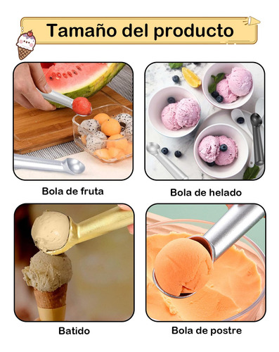2 Piezas Cuchara Para Helado, Cuchara Helado, Se Puede Usar