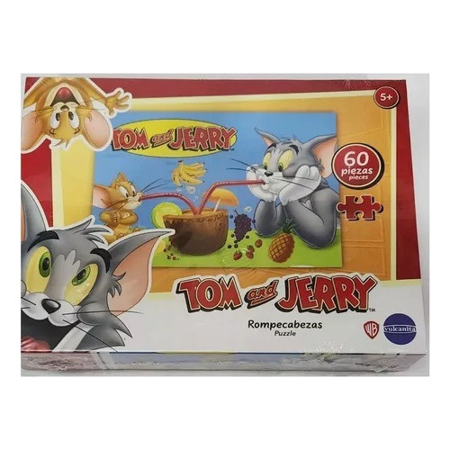 Vulcanita Tom Y Jerry Rompecabezas Tom Y Jerry Tomando Coco