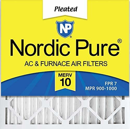 Nordic Pure 20 X 20 X 2 Merv 10 Filtros De Aire Para Horno A