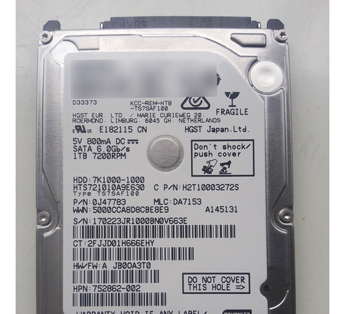 Hgst Travelstar 7k1000 1tb