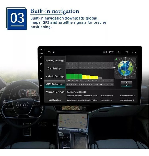 Estéreo De Coche Android De 10 Pulgadas Wif Gps Con Camara