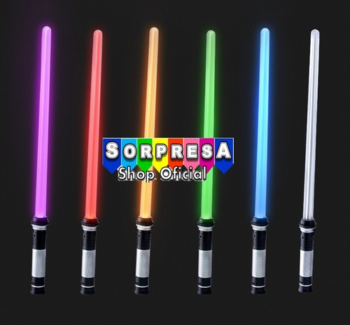 4 Sable Star Wars Espada Luz Color Sonido Disfraz Jedi Cospl
