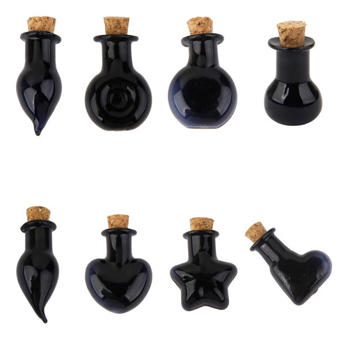 10 Mini Botella De Corcho De Cristal Xo Winebottle Frascos