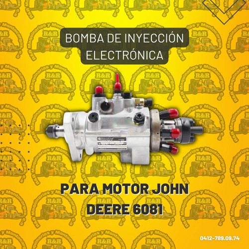 Bomba De Inyección Electrónica Para Motor John Deere 6081