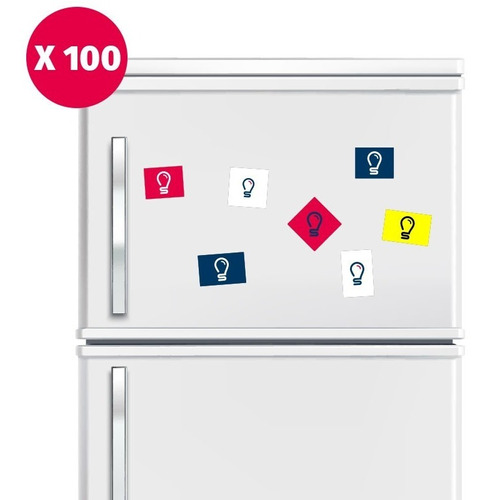 Imán Publicitario Para Refrigerador 6x5 Pack De 100 Unidades