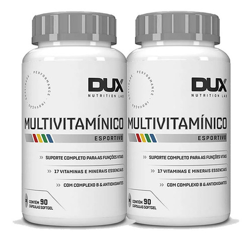 Kit 2x Multivitamínico Esportivo Dux Nutrition 180 Caps