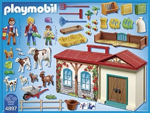 Imagen 6 de 10 de Playmobil 4897 Granja Maletin Country Original Educando