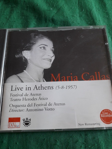 Maria Callas En Vivo En Atenas En Cd 