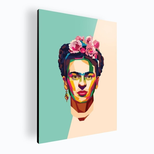 Cuadro Decorativo Moderno Mural Poster Frida Kahlo 42x60 Mdf